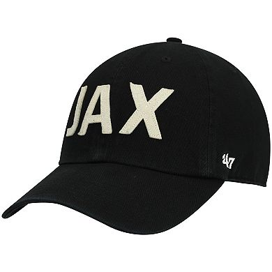 Women's '47 Black Jacksonville Jaguars Finley Clean Up Adjustable Hat