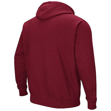 Men's Colosseum Garnet Florida State Seminoles Arch & Logo 3.0 Pullover Hoodie