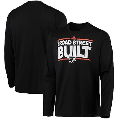Men's adidas Black Philadelphia Flyers Dassler AEROREADY Creator Long Sleeve T-Shirt