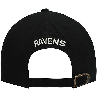 Women's '47 Black Baltimore Ravens Finley Clean Up Adjustable Hat