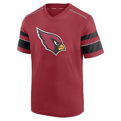 Men's Fanatics Branded Kyler Murray Cardinal Arizona Cardinals Hashmark Name & Number V-Neck T-Shirt