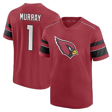 Men's Fanatics Branded Kyler Murray Cardinal Arizona Cardinals Hashmark Name & Number V-Neck T-Shirt