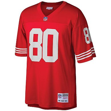 Men's Mitchell & Ness Jerry Rice Scarlet San Francisco 49ers Legacy Replica Jersey