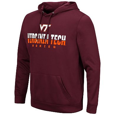 Men's Colosseum Maroon Virginia Tech Hokies Lantern Pullover Hoodie