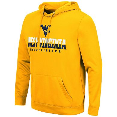 Men's Colosseum Gold West Virginia Mountaineers Lantern Pullover Hoodie