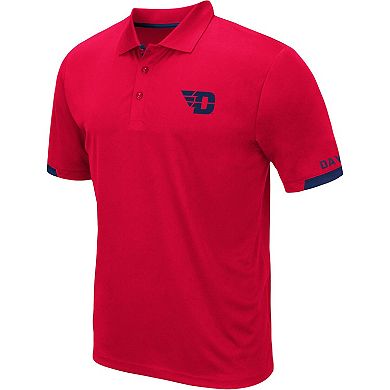 Men's Colosseum Red Dayton Flyers Logo Santry Polo