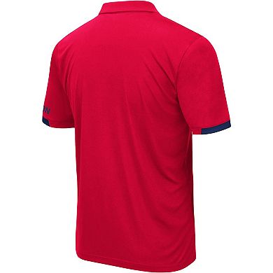 Men's Colosseum Red Dayton Flyers Logo Santry Polo