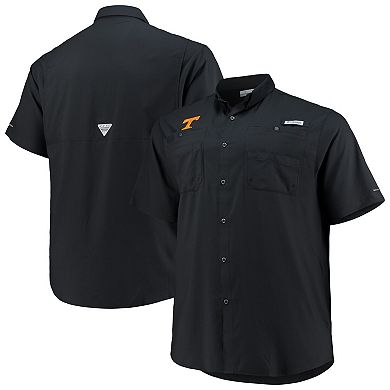 Men's Columbia Black Tennessee Volunteers Big & Tall Tamiami Omni-Shade Button-Down Shirt