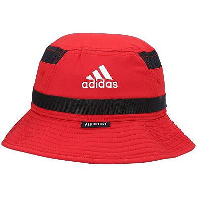 Men's adidas Red Louisville Cardinals 2021 Sideline AEROREADY Bucket Hat