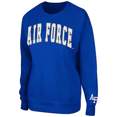 Women's Colosseum Royal Air Force Falcons Campanile Pullover Sweatshirt