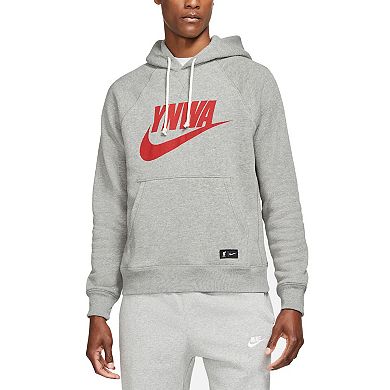 Men's Nike Gray Liverpool Heritage YNWA Raglan Pullover Hoodie