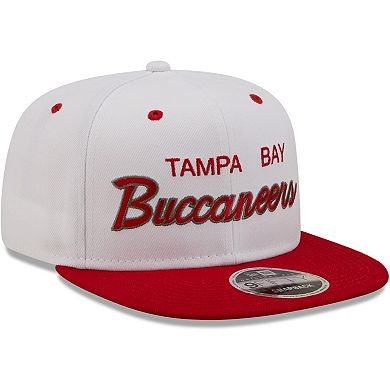 Men's New Era White/Red Tampa Bay Buccaneers Sparky Original 9FIFTY Snapback Hat