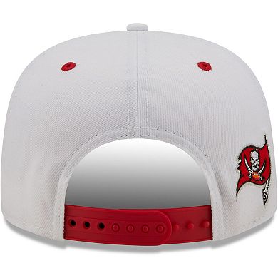 Men's New Era White/Red Tampa Bay Buccaneers Sparky Original 9FIFTY Snapback Hat