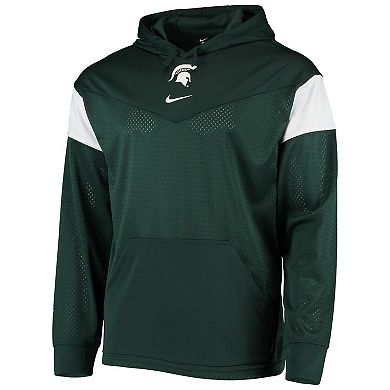 Men's Nike Green Michigan State Spartans Sideline Jersey Pullover Hoodie