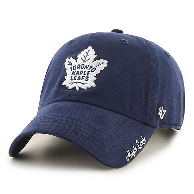 Women's '47 Navy Toronto Maple Leafs Team Miata Clean Up Adjustable Hat