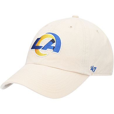 Men's '47 Bone Los Angeles Rams Secondary Clean Up Adjustable Hat