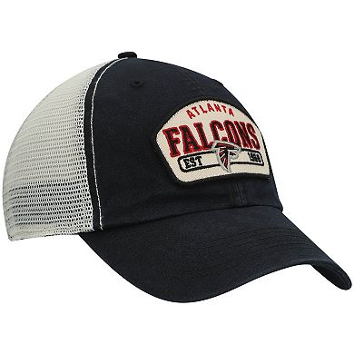 Men's '47 Black Atlanta Falcons Penwald Trucker Clean Up Snapback Hat