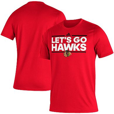 Men's adidas Red Chicago Blackhawks Dassler AEROREADY Creator T-Shirt