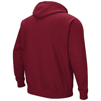 Men's Colosseum Cherry Temple Owls Arch and Logo Pullover Hoodie