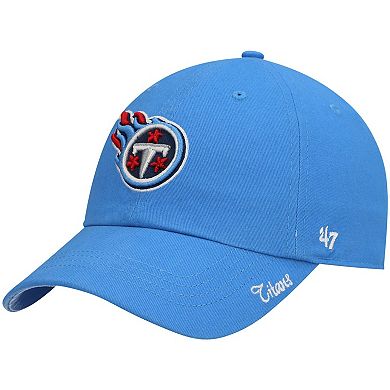 Women's '47 Light Blue Tennessee Titans Miata Clean Up Secondary Logo Adjustable Hat