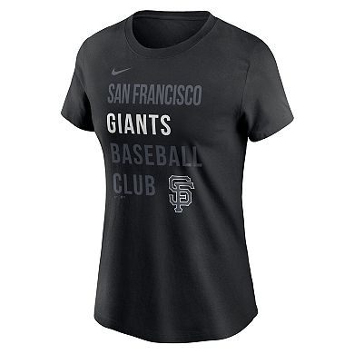 Women's Nike Black San Francisco Giants Baseball Club T-Shirt