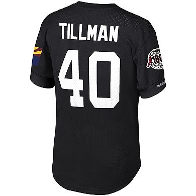 Men's Mitchell & Ness Pat Tillman Black Arizona Cardinals Retired Player Name & Number Mesh Top