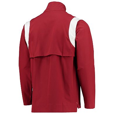 Men's Nike Crimson Alabama Crimson Tide 2021 Team Coach Quarter-Zip Jacket