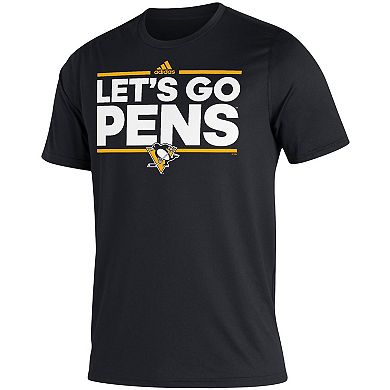 Men's adidas Black Pittsburgh Penguins Dassler Creator T-Shirt