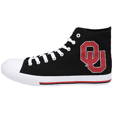 Men's FOCO Oklahoma Sooners Big Logo High Top Canvas Shoes