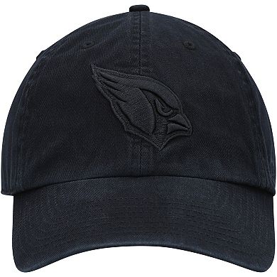 Men's '47 Black Arizona Cardinals Team Tonal Clean Up Adjustable Hat