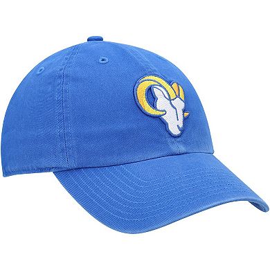 Youth '47 Royal Los Angeles Rams Logo Clean Up Adjustable Hat