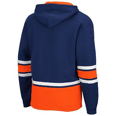 Men's Colosseum Navy Syracuse Orange Lace Up 3.0 Pullover Hoodie