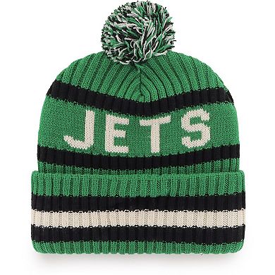 Men's '47 Kelly Green New York Jets Legacy Bering Cuffed Knit Hat with Pom