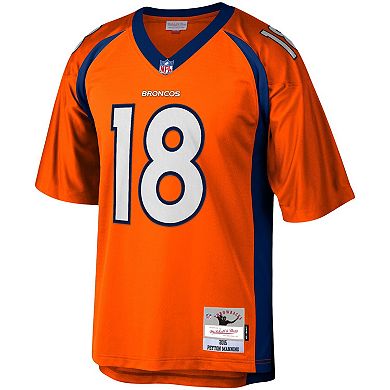 Men's Mitchell & Ness Peyton Manning Orange Denver Broncos Legacy Replica Jersey