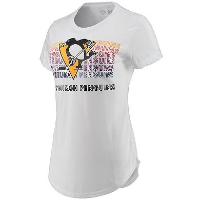 Women's Concepts Sport White/Charcoal Pittsburgh Penguins Sonata T-Shirt & Leggings Set