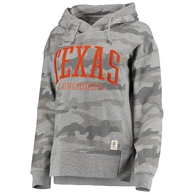 Women's Pressbox Camo Texas Longhorns Lorenzo Pullover Hoodie