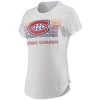 Women's Concepts Sport White/Charcoal Montreal Canadiens Sonata T-Shirt & Leggings Set