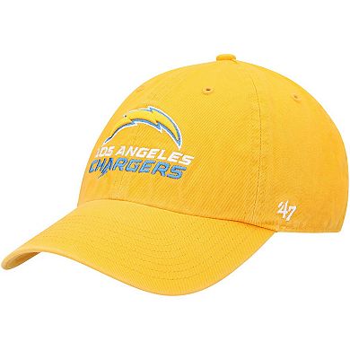 Men's '47 Gold Los Angeles Chargers Secondary Clean Up Adjustable Hat