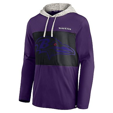 Men's Fanatics Branded Purple Baltimore Ravens Long Sleeve Hoodie T-Shirt