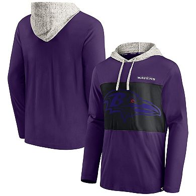 Men's Fanatics Branded Purple Baltimore Ravens Long Sleeve Hoodie T-Shirt