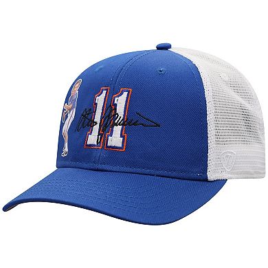 Men's Top of the World Steve Spurrier Royal/White Florida Gators Ring of Honor Trucker Snapback Hat