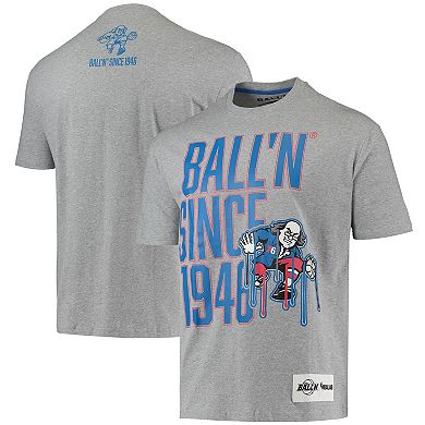 Men's BALL'N Heathered Gray Philadelphia 76ers Since 1946 T-Shirt