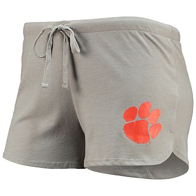 Women's Concepts Sport Orange/Gray Clemson Tigers Raglan Long Sleeve T-Shirt & Shorts Sleep Set