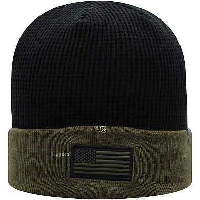 Men's Top of the World Olive/Black Washington State Cougars OHT Military Appreciation Skully Cuffed Knit Hat