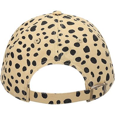 Women's '47 Tan Seattle Seahawks Cheetah Clean Up Adjustable Hat