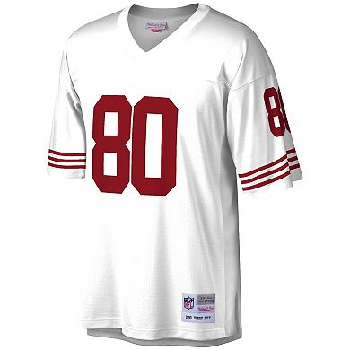 Men's Mitchell & Ness Jerry Rice White San Francisco 49ers Legacy Replica Jersey