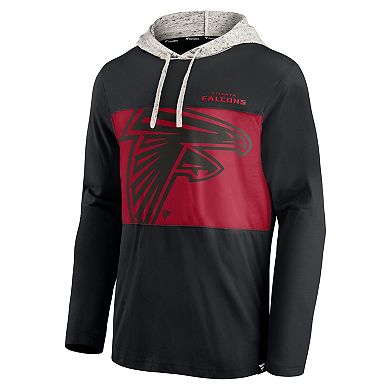 Men's Fanatics Branded Black Atlanta Falcons Long Sleeve Hoodie T-Shirt