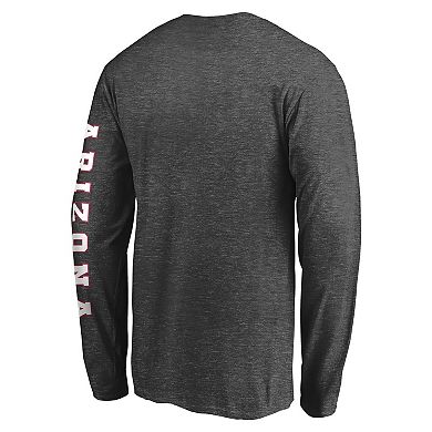 Men's Fanatics Branded Heathered Charcoal Arizona Cardinals Big & Tall City Long Sleeve T-Shirt