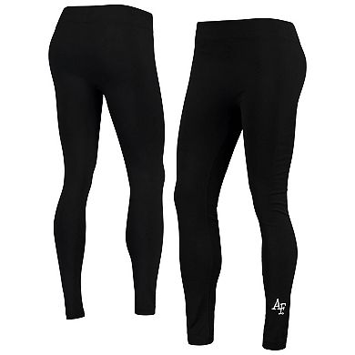 Women's ZooZatz Black Air Force Falcons Fleece-Lined Leggings