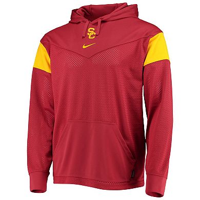 Men's Nike Cardinal USC Trojans Sideline Jersey Pullover Hoodie